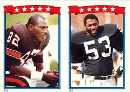 1985 Topps Stickers #140 / 152 Ozzie Newsome /  Rod Martin Front