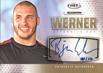 2013 SAGE HIT - Autographs Gold #A35 Bjoern Werner Front