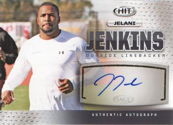 2013 SAGE HIT - Autographs Silver #A130 Jelani Jenkins Front