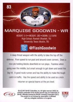 2013 SAGE HIT - Gold #83 Marquise Goodwin Back