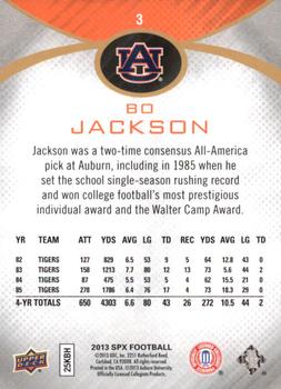 2013 SPx #3 Bo Jackson Back