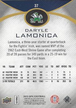 2013 SPx #37 Daryle Lamonica Back