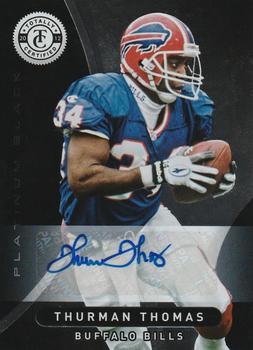 2012 Panini Totally Certified - Black Signatures #85 Thurman Thomas Front