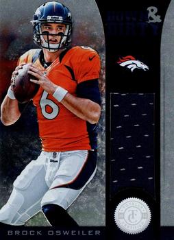 2012 Panini Totally Certified - Down and Dirty Materials #8 Brock Osweiler Front