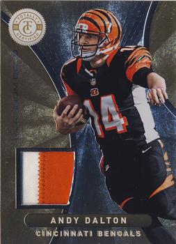 2012 Panini Totally Certified - Gold Materials Prime #19 Andy Dalton Front