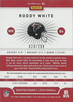 2012 Panini Totally Certified - Red Materials #5 Roddy White Back