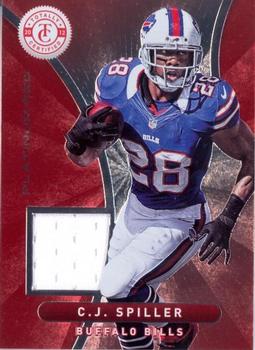 2012 Panini Totally Certified - Red Materials #91 C.J. Spiller Front