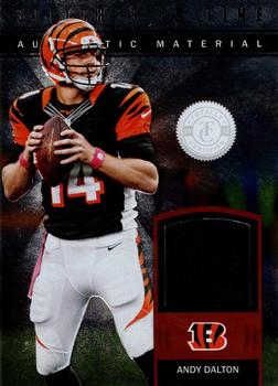 2012 Panini Totally Certified - Stitches in Time #20 Andy Dalton Front