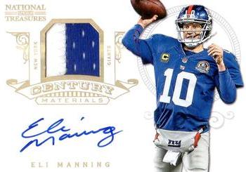 2012 Panini National Treasures - Century Material Signature Prime #56 Eli Manning Front