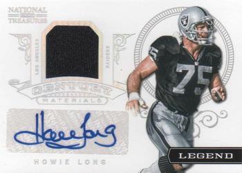 2012 Panini National Treasures - Legend Century Materials Signature #55 Howie Long Front