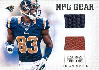 2012 Panini National Treasures - NFL Gear Combos #1 Brian Quick Front