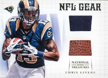 2012 Panini National Treasures - NFL Gear Combos #8 Chris Givens Front