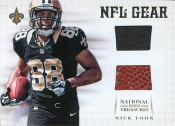 2012 Panini National Treasures - NFL Gear Combos #20 Nick Toon Front