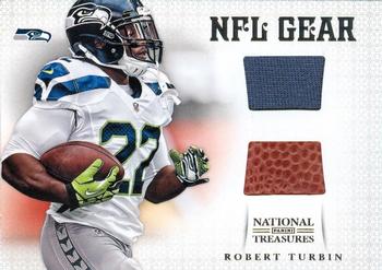 2012 Panini National Treasures - NFL Gear Combos #35 Robert Turbin Front