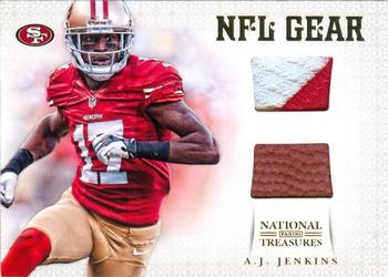 2012 Panini National Treasures - NFL Gear Combos Prime #16 A.J. Jenkins Front