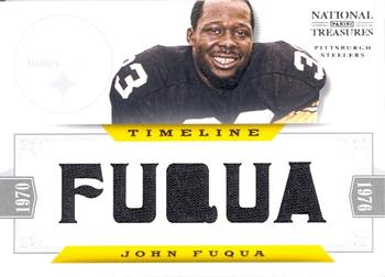 2012 Panini National Treasures - Timeline Materials Custom Names #21 John Fuqua Front