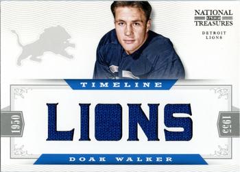 2012 Panini National Treasures - Timeline Materials Custom Team Name #17 Doak Walker Front