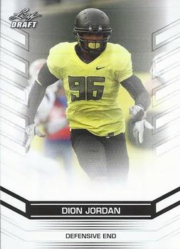 2013 Leaf Draft #18 Dion Jordan Front