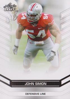 2013 Leaf Draft #91 John Simon Front