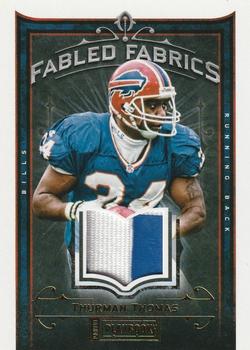 2012 Panini Playbook - Fabled Fabrics Prime #38 Thurman Thomas Front