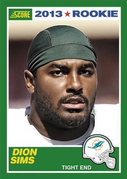 2013 Score #362 Dion Sims Front