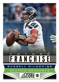 2013 Score #327 Russell Wilson Front