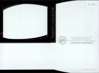 2013 Press Pass Showcase #SC-JRO Jordan Rodgers Back