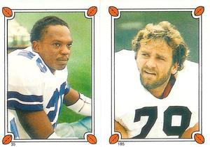 1987 Topps Stickers #35 / 185 Michael Downs / Bob Golic Front
