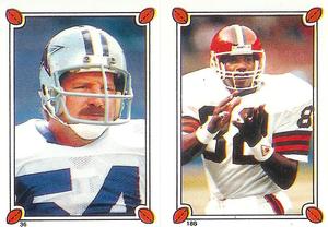 1987 Topps Stickers #36 / 186 Randy White / Ozzie Newsome Front