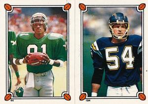 1987 Topps Stickers #44 / 194 Kenny Jackson / Billy Ray Smith Front