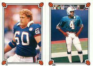 1987 Topps Stickers #76 / 226 Brad Benson / Reggie Roby Front