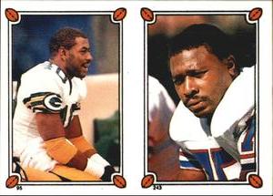 1987 Topps Stickers #95 / 243 Eddie Lee Ivery / Jesse Baker Front
