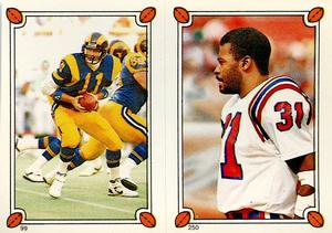 1987 Topps Stickers #99 / 250 Jim Everett / Fred Marion Front