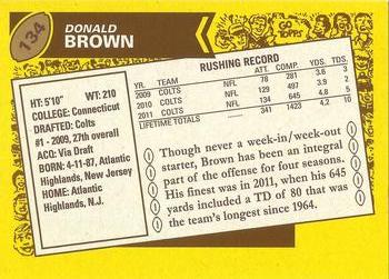 2013 Topps Archives - Gold #134 Donald Brown Back