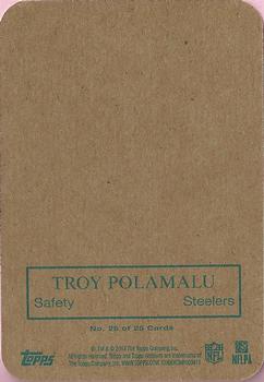 2013 Topps Archives - 1970 Glossy #25 Troy Polamalu Back