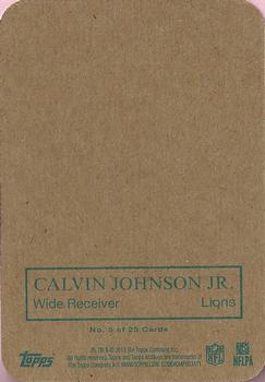 2013 Topps Archives - 1970 Glossy #5 Calvin Johnson Back
