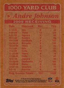 2013 Topps Archives - 1000 Yard Club #4 Andre Johnson Back