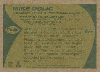 2013 Topps Archives - Fan Favorite Autographs #FFA-MG Mike Golic Back