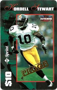 1996 Pro Line II Intense - Phone Cards $10 Proofs #5 Kordell Stewart Front