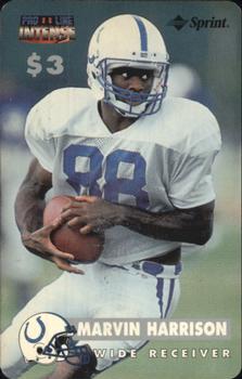 1996 Pro Line II Intense - Phone Cards $3 #43 Marvin Harrison Front