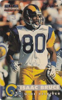 1996 Pro Line II Intense - Phone Cards $3 #41 Isaac Bruce Front