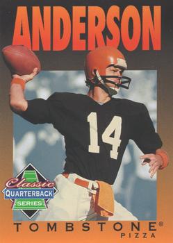 1995 Tombstone Pizza Classic Quarterback Series #1 Ken Anderson Front