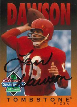 1995 Tombstone Pizza Classic Quarterback Series - Autographs #3 Len Dawson Front