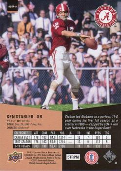 2013 Upper Deck - 1995 SP Inserts #95SP-9 Ken Stabler Back