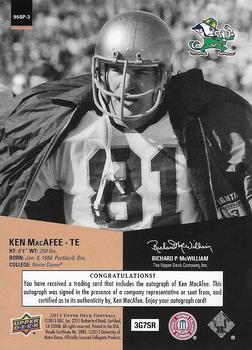 2013 Upper Deck - 1995 SP Inserts Autographs #95SP-3 Ken MacAfee Back