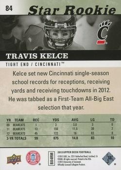 2013 Upper Deck - Black and White Glossy #84 Travis Kelce Back