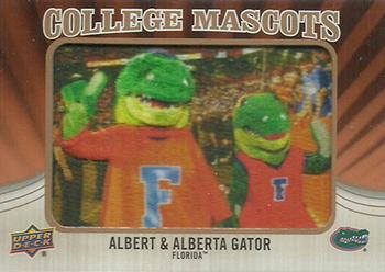 2013 Upper Deck - College Mascots Manufactured Patches #CM-92 Albert & Alberta Gator Front