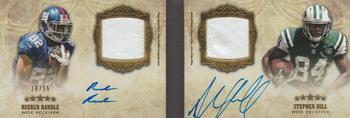 2012 Topps Five Star - Dual Rookie Autographed Patch #FSFDAP-RH Rueben Randle / Stephen Hill Front