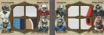 2012 Topps Five Star - Octo Patches #FSOP8 Kendall Wright / Michael Floyd / Brian Quick / Alshon Jeffery / Justin Blackmon / Mohamed Sanu / Rueben Randle / Stephen Hill Front