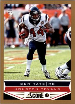 2013 Score - Gold Zone #87 Ben Tate Front